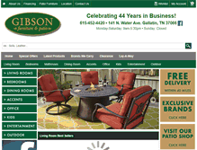 Tablet Screenshot of gibsonfurn.com